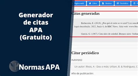 citas de internet|Generador de Citas APA Gratuito [Actualización 2025]